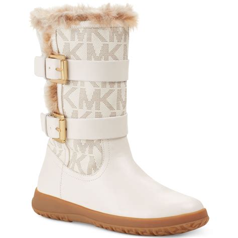 michael kors white boots.